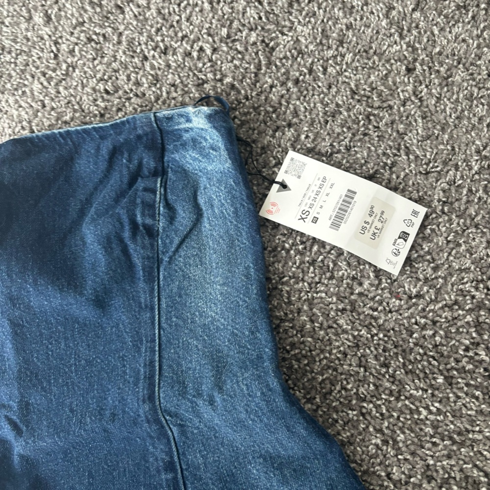 Zara Denim Corset - Picture 2 of 3